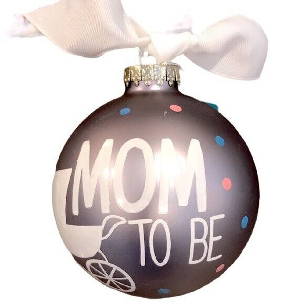 NEW Coton Colors Mom To Be Glass Ornament